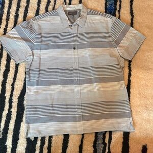Men's Striped Short Sleeve Shirt